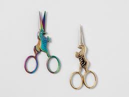 Add A Little Bit Of Gilded Whimsy To Your Crafting Toolbox These 4 High Quality Scissors Are Stainless Steel With Go Embroidery Scissors Embroidery Scissors