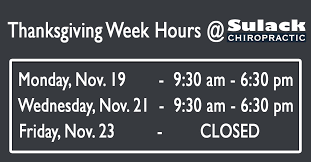 The weather isn't quite as sunny and welcoming over thanksgiving weekend as it is during the summer months, but if there's not much snow on the ground, it's usually still possible to hike, fish, and cycle through the mountains. Thanksgiving Week Hours Sulack Health Wellness