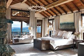 What could be more beautiful than taking a break from your game of pool to admire the gorgeous views of the mountain? 25 Of The Coziest Bedrooms In Mountain Living Mountain Living