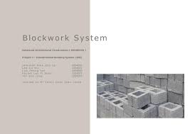 The built and human environment review. Aac Ibs System Blockwork System By Yi Xuen Lau Issuu