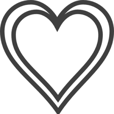 Heart Silhouette Heart Outline Clipart Black And White Black And White Heart
