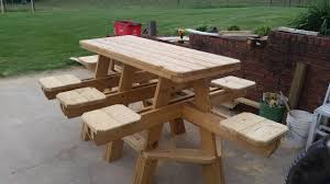 How To Build An 8 Seat Bar Stool Picnic Table Chapter 2 Youtube Picnic Table Plans Outdoor Table Plans Picnic Table Woodworking Plans