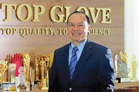 Under his visionary leadership, the company has grown into the world's largest rubber glove manufacturer, with 25 percent of the global market share. Top Glove Founder Emerges As Substantial Shareholder Of Lbs Bina The Edge Markets