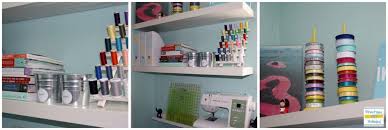 Organization is one of the strongest keywords to be thinking about when creating your perfect craft room space. Remodelaholic Amazing Craft Room Office Space