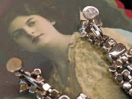 Vintage 1950s Screwback Rhinestone Earrings