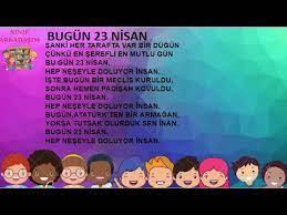 #100yıl #23nisan #marş okul öncesi ,ilkokul ,ortaokul her yaş çocuklarımızın eşlik etmesi ve öğretmenlerimizin gösterilerinde rahatça kullanması amaçlı çocuk şarkıları 23 nisan şarkıları. Bugun 23 Nisan Sarki Sozleri Fon Muzigi Sinif Arkadasim Youtube