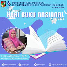 Peringatan hari buku nasional bertepatan dengan peresmian perpustakaan republik indonesia. Selamat Hari Buku Nasional 17 Mei 2020