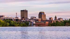 Manchester is a city in southern new hampshire, united states. Manchester New Hampshire Usa Skyline Merrimack River Video By C Sepavone Stock Footage 199195274