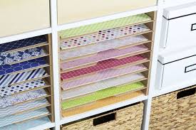 Ikea Kallax Fachteiler Fur 12 Scrapbook Papier Ikea Kallax Regal Kallax Regal Papieraufbewahrung