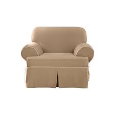 Sure Fit Sf40810 One Piece Cvc Contrast Cord T Cushion Chair Slipcover Cocoanatural More Info Could Be F Slipcovers For Chairs Slipcovers Armchair Slipcover