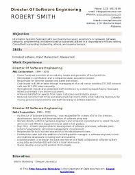 A developer or software engineer plays an important role in the design, testing, and maintenance of a software. Director Of Software Engineering Resume Samples Qwikresume