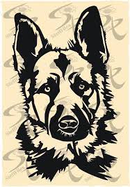 Vector Dog German Shepherd Faceanimalart Digital Image Etsy Dog Vector German Shepherd Dogs German Shepherd Art