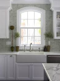Mosaic Backsplashes Pictures Ideas Tips From Hgtv Farmhouse Sink Kitchen Kitchen Design Green Backsplash