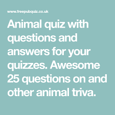 Rd.com knowledge facts nope, it's not the president who appears on the $5 bill. Animal Quiz With Questions And Answers For Your Quizzes Awesome 25 Questions On And Other Animal Tri Animal Quiz Pub Quiz Questions Quiz Questions And Answers