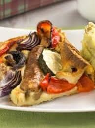 Remove the sausages from the oven then carefully pour the batter into the tray, place the tray back into the oven on the bottom shelf for 30 minutes. Vegetable Toad In The Hole Easy Cheesy Vegetarian