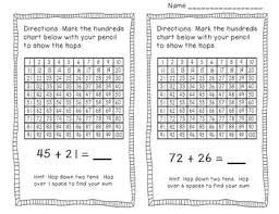 Adding Two Digit Numbers On A Hundreds Chart