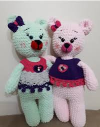 Kadife Ipten Amigurumi Teknigi Ile Ayicik Amigurumi Ayi Amigurumi Oyuncak Bebek Tig Isleri Bebek Oyuncaklari