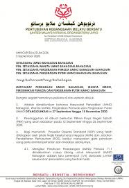 Contoh surat permohonan libur kerja. Makluman Rasmi Penangguhan Mesyuarat Perwakilan Umno Bahagian Seluruh Negara Umno