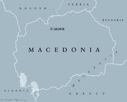 Prachtige vintage kaart van europa door a.k. Macedonie Politieke Kaart Met Hoofdstad Skopje En Buurlanden Republiek In Zuidoost Europa Op Het Balkan Schiereiland Voormalige Joegoslavische Republiek Macedonie Illustratie Engelse Etikettering Vector Royalty Vrije Cliparts Vectoren En Stock