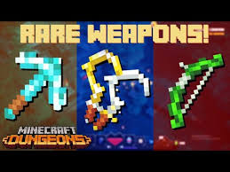 Minecraft dungeons all unique weapons list. Minecraft Dungeons Beta 10 Rare Unique Weapons You Missed Youtube