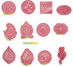 12 Henna Reusable Stencils For Application Of Henna Designs Henna Stencils Henna Kit Henna Tattoo Kit