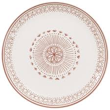 Assiette Plate En Faience Motifs Bruns Maisons Du Monde Kuche Esszimmer Geschirr Besteck