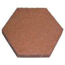 12 In Hexagon Red Stepping Stone 100003016 The Home Depot Concrete Stepping Stones Hexagon Stepping Stones