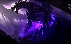 Black And Purple Dragon Art Ender Dragon Lightning Dragon Dark Fantasy Art Dragon Pictures