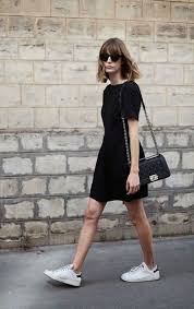 Ootd Sneakers Dress And Sneakers Outfit Black Dresses Casual Fashion