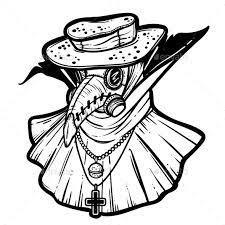 Vector Art Illustration With Plague Doctor Vector Art Illustration Plague Doctor Illustration Art