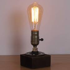 It is a product of the continued improvements edison made to the. Amazon Com Haitral Vintage Steampunk Lamp Antique E26 Edison Bulb Industrial Desk Lamp Minimalist Loft Style Accent Lamp For Living Room Office Cafe Pub Bulb Not Included Home Improvement