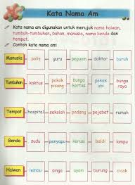 Kata nama am dan kata nama khas. Kata Nama Digunakan Untuk Menyebut Nama Orang Banda Tempat Dan Binatang Kata Nama Terbahagi Kepada Malay Language First Grade Worksheets Body Preschool