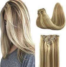 Amazon Com Googoo 120g Clip In Hair Extensions Ombre Chocolate Brown 4 Fading To Color 1 Clip In Hair Extensions Ombre Hair Extensions Real Hair Extensions