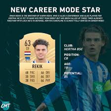81 boyata cb 75 pac. Fifacmtips On Twitter New Fifa21 Career Mode Stars Luca Netz Omar Rekik Herthabsc En 86 85 Potential Very Cheap If You Need A Long Term Defending Partnership