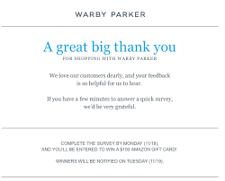Post Purchase Email From Warby Parker Thank You Email Confirmation Email Template Email Marketing Guide