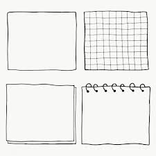 Download Premium Png Of Set Of Blank Paper Notes Transparent Png 2100883 Note Paper Doodle Frame Good Notes