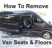 Foldaway Seat with Table in a Ford Transit - YouTube