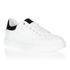 Je ne suis pas fan de ballerine et les escarpins ça va bien cinq minutes. Basket Femme Blanc Cuir Cdiscount