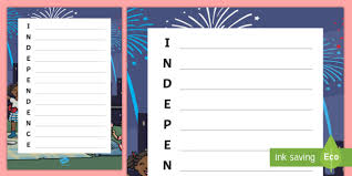 To this day, penang remains the only malaysian state where the position of the head of government has been continuously held by an ethnic chinese since the nation's independence in 1957. Independence Day Acrostic Poem Teacher Made