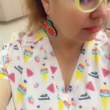 007 Mouse Watermelon Wooden Earrings, Vacation Earrings, Wooden Earrings,  Gifts for Her