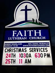 Faith Lutheran Church...