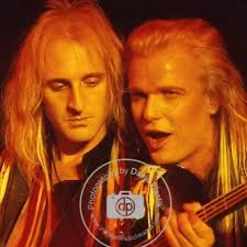 Happy Birthday Rocky Newton. Bass Guitarist for McAuley Schenker Group. I  took this picture in 1988 with Michael Schenker. #photographybydavidplastik  #vintagemusicimages #rockynewton #michaelschenker #mcauleyschenkergroup