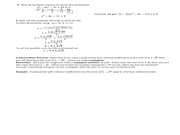 The rational root theorem says if there is a rational answer, it must be one of those numbers. 33 Finding Real Roots Of Polynomial Equations Worksheet Worksheet Resource Plans