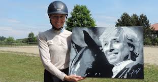 Das ist das neue ebay. Ingrid Klimke Auf Leinwand Kunstwerk Der Olympiasiegerin