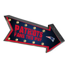 Forever Collectibles Arrow Light Up Marquee Sign New England Patriots Walmart Com Walmart Com