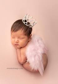 Baby Girl Crown Pink Angel Wings Newborn Photoshoot Sweetest Snaps Photography Baby Angel Wings Newborn Photography Girl Newborn Photoshoot