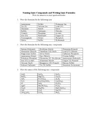 Naming Ionic Compounds Practice Worksheet Answer Key Homeschooldressage Com In 2020 Chemistry Worksheets Naming Chemical Compounds Worksheet Practices Worksheets