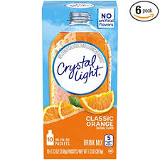 Amazon Com Crystal Light Classic Orange Drink Mix 60 On The Go Packets 6 Packs Of 10 Powdered Soft Drink Mixes Grocery Gourmet Food