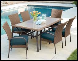 7 Piece Dining Set 6 Person Outdoor Patio Garden Furniture Seat Cushions Wicker 7piecedining Outdoor Furniture Sets 7 Piece Dining Set Glass Top Dining Table
