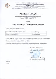 Sekali lagi kami ucapkan terima kasih, kami berdoa untuk kesehatan anda dan masyarakat. Pengumuman Stie Biitm